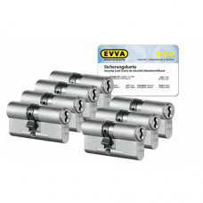 Set van 7 EVVA 4KS cilinders SKG*** 