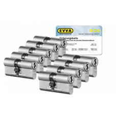 Set van 9 EVVA 4KS cilinders SKG*** Onweerstaanbare aanbieding